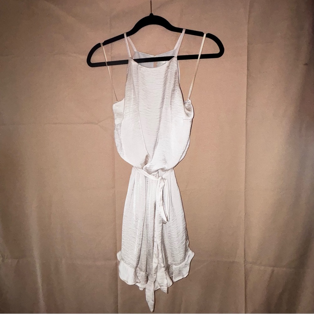 She + Sky Light Cream Romper